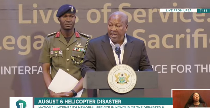 ‘No lesson from this tragedy must be forgotten’ — Mahama on August 6 crash