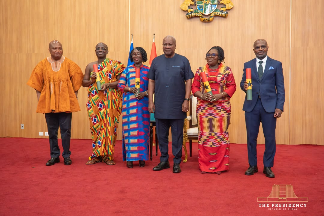 Mahama swears in four envoys, tasks them with attracting investment